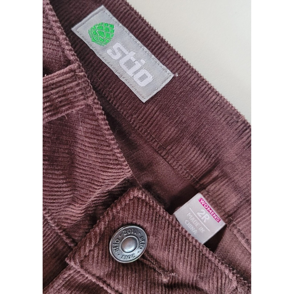 STIO Brown Chord Pants Skinny - Picture 3 of 9